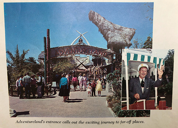 This 1959 Disneyland souvenir guide included fun shots like Walt Disney working as a Jungle Cruise skipper.