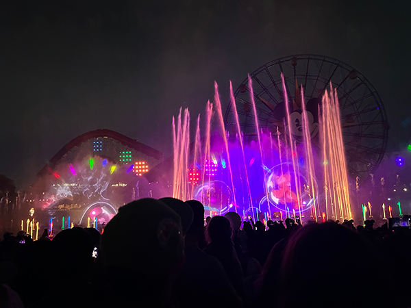 World of Color: Happiness is currently playing at Disney California Adventure.