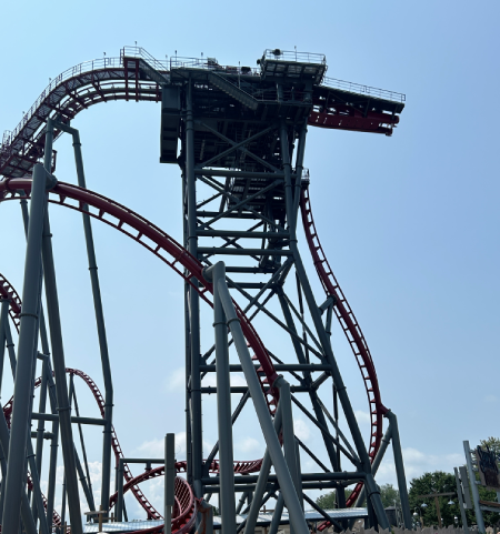 Siren's Curse opened at Cedar Point as the first Vekoma Tilt Coaster in North America.