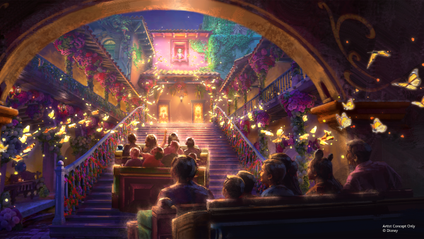The concept art of the stairway in Disney's new Encanto attraction looks incredible.